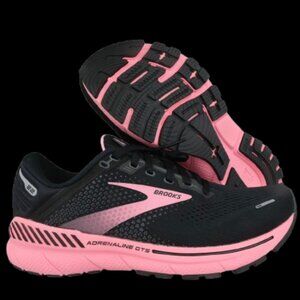 Brooks Adrenaline GTS 22 Women’s Running Shoes Black / Dianthus 8B NEW